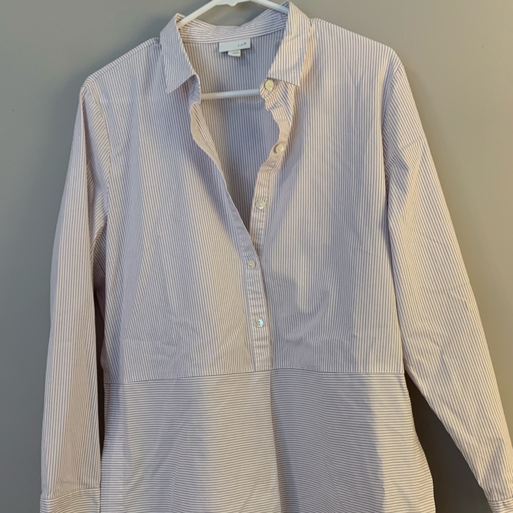 Long sleeve striped tunic